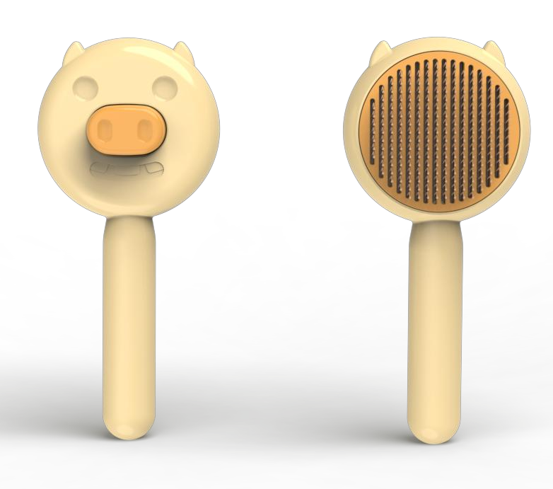 Golden Pig Fur Floating Comb