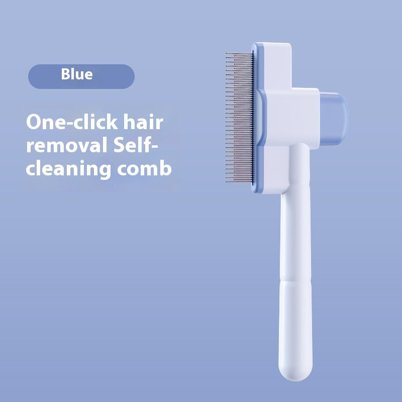 Cat and dog grooming comb for flea removal and coat maintenance