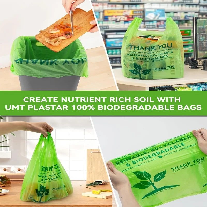 Compostable, Recyclable, Eco-friendly Shopping T-Shirt Bag