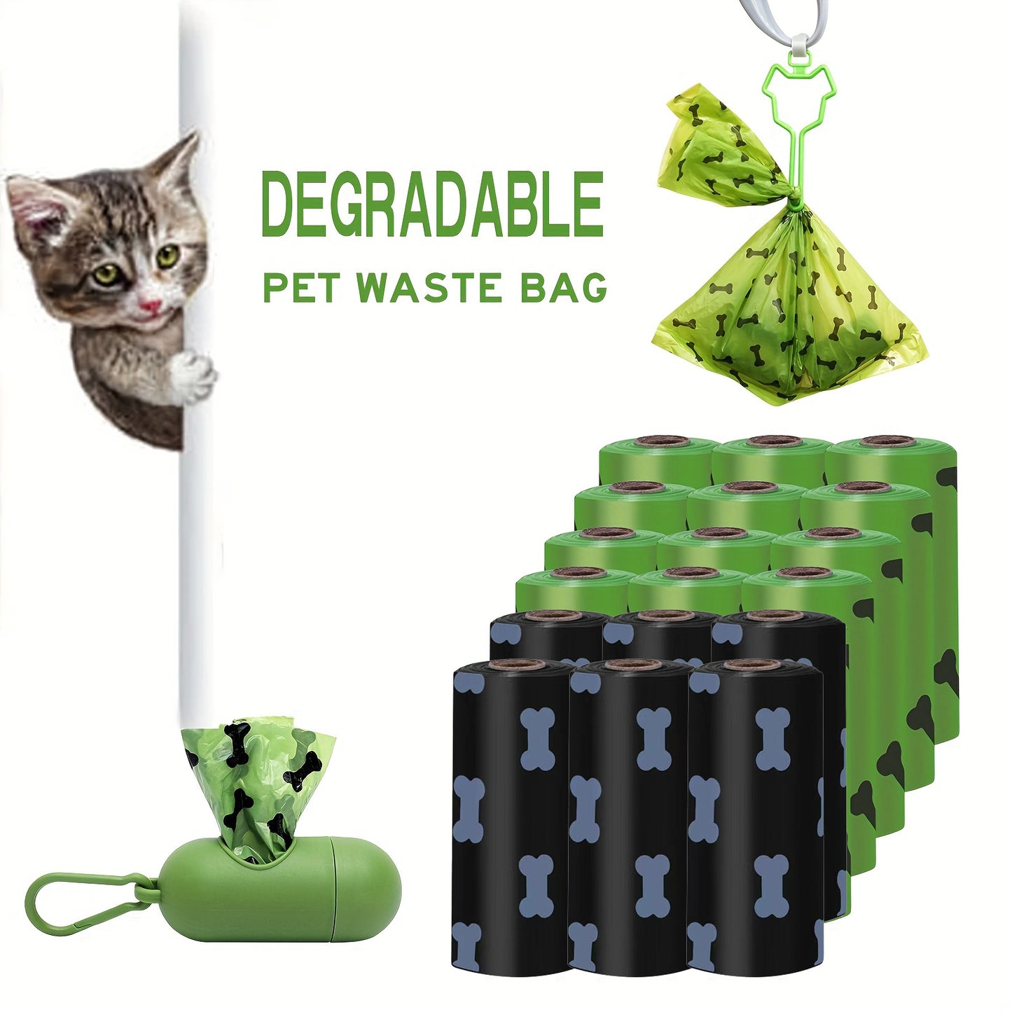 Eco-friendly biodegradable pet waste bags