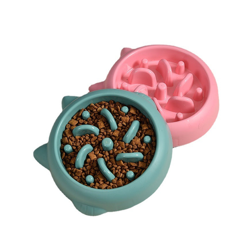 Pet Slow Feeder Bowl for Dogs & Cats – Anti-Choking Slow Eating Dish
