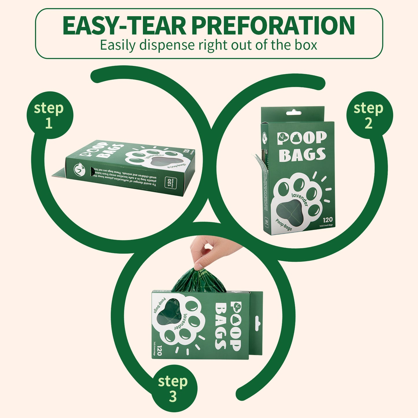 Handle Dog Waste Bag EPI Vest Poop Picking Bags Degradable Cat Litter Bag