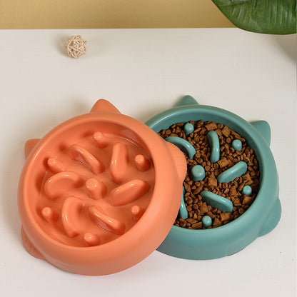 Pet Slow Feeder Bowl for Dogs & Cats – Anti-Choking Slow Eating Dish