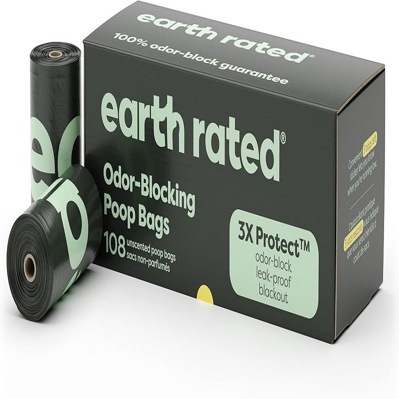 Dog poop bags, leak-proof and extra-thick garbage bag refill rolls, peach and lotus flavors, 280 bags.