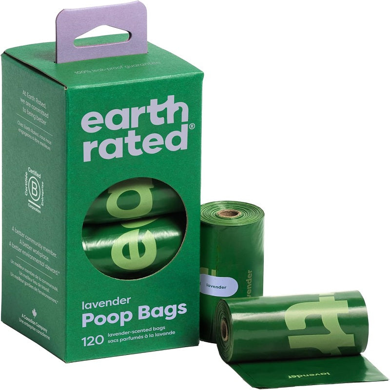 Dog poop bags, leak-proof and extra-thick garbage bag refill rolls, peach and lotus flavors, 280 bags.
