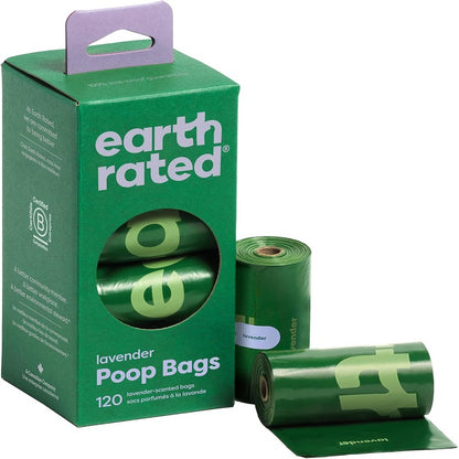 Dog poop bags, leak-proof and extra-thick garbage bag refill rolls, peach and lotus flavors, 280 bags.