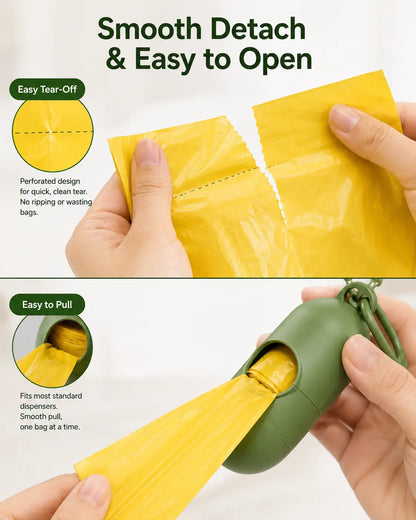 Dog Poop Bags Rolls 12 Rolls 180 Bags, 9x13 in 20 microns thick