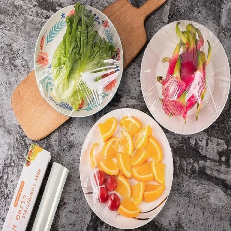 Compostable Biodegradable Cling Film - Eco-Friendly Food-Safe Wrap for Home Use