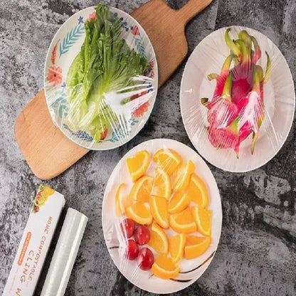 Compostable Biodegradable Cling Film - Eco-Friendly Food-Safe Wrap for Home Use