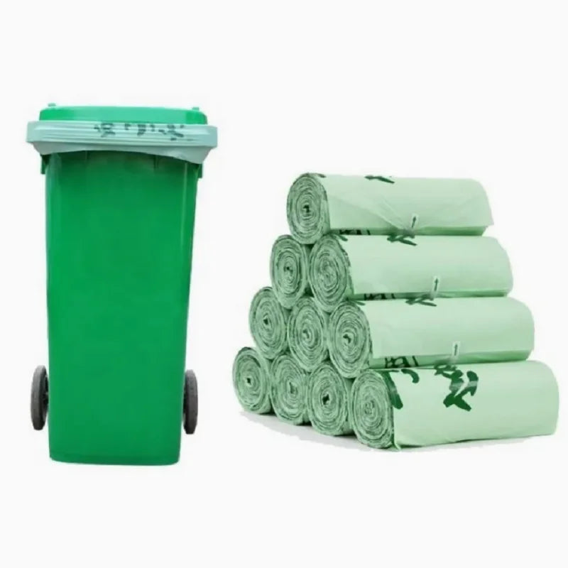 Compostable Eco-Friendly Garbage Bags - Multi-Size Leak-Proof |home Trash Bags