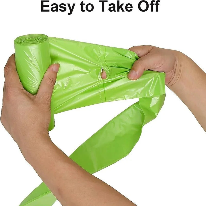 Compostable Plant-Based Kitchen Garbage Bags - Fragrance-Free High-Strength Trash Bags