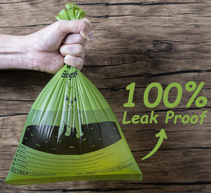 Greener Walker Poop Bags for Dog Waste-540 Bags,Extra Thick Strong 100% Leak Proof Dog Waste Bags (Green)