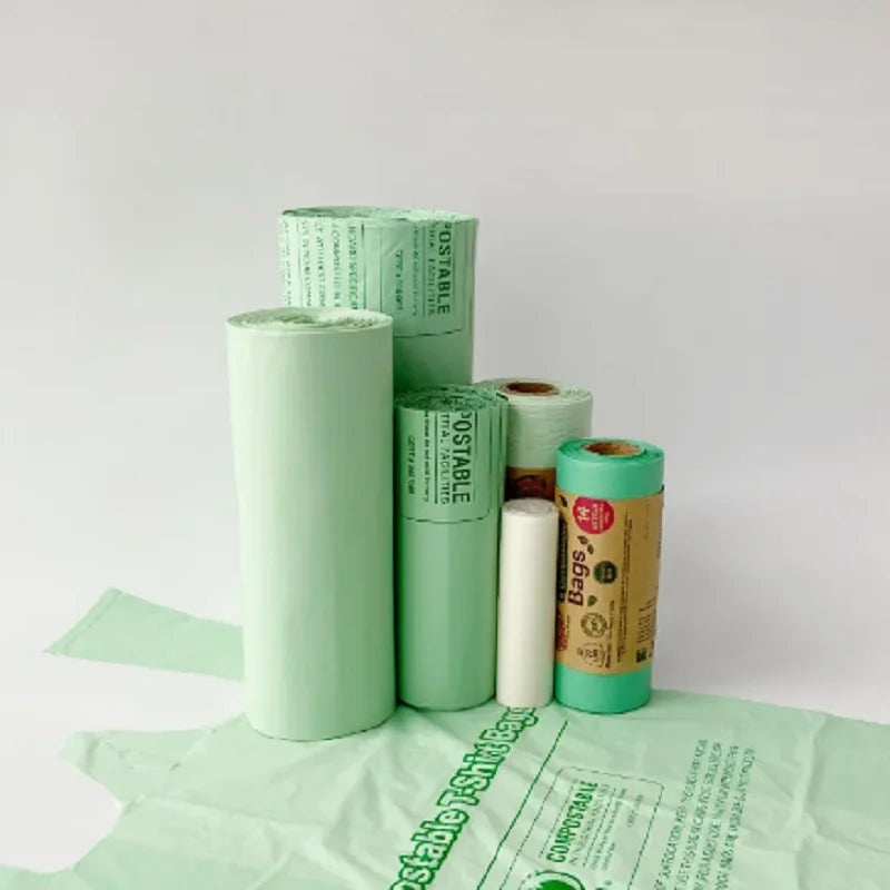 Compostable Eco-Friendly Garbage Bags - Multi-Size Leak-Proof |home Trash Bags