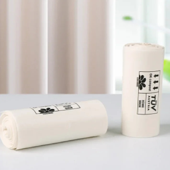 PBAT+PLA+Starch Biodegradable Vest Garbage Bags - Easy-Carry Home Trash Bags