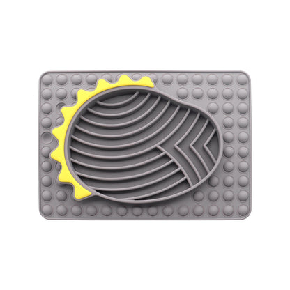 Slow Feeder Dog Bowls Stable Slow Feeder Licking Mat For Pets Slow Eating Smooth Texture Lick Pad For Pet Dog Puppy Cat Kitten