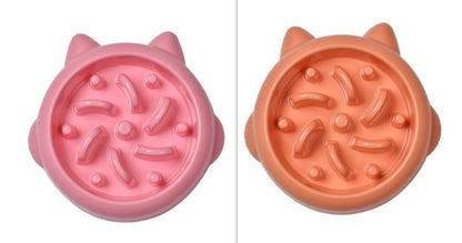 Pet Slow Feeder Bowl for Dogs & Cats – Anti-Choking Slow Eating Dish