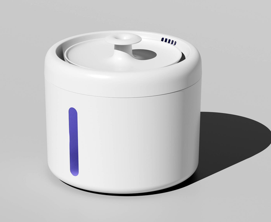 Automatic water dispenser fountain for cats and dogs with continuous flow