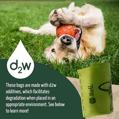 Biodegradable Dog Waste Bags - Green Oxidized Biodegradable Waste Disposal