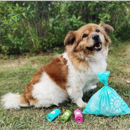 BPI Certified Fully Biodegradable Pet Waste Bags - Fragrance-Free Compostable Dog Poop Bags for Home/Outdoor Use
