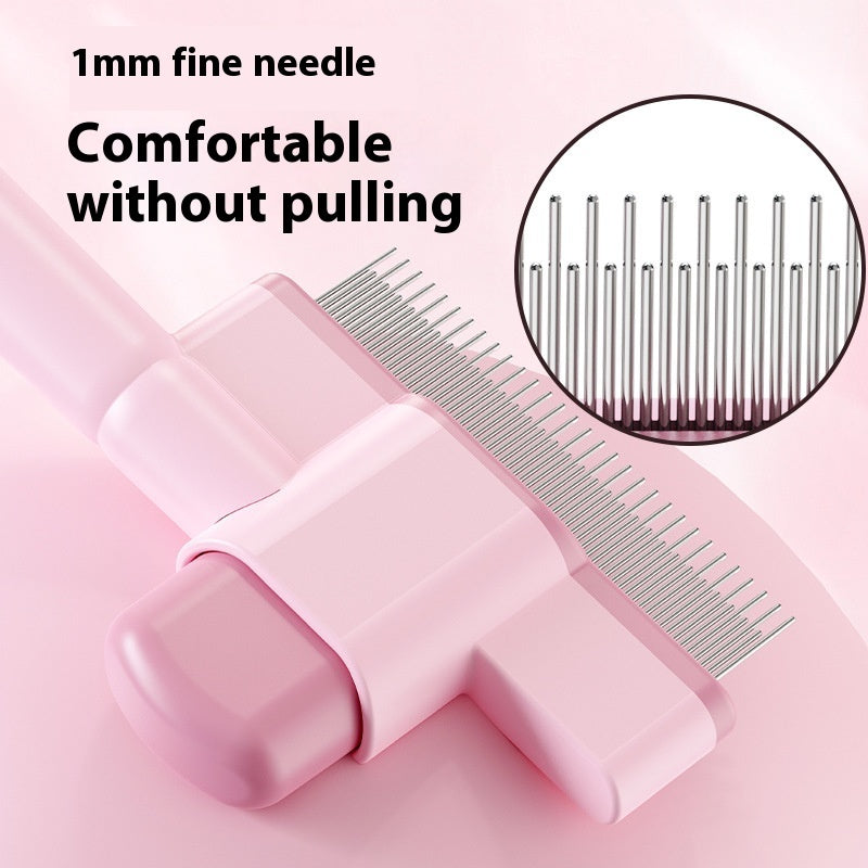 Dog and cat flea comb with fine teeth for effective grooming
