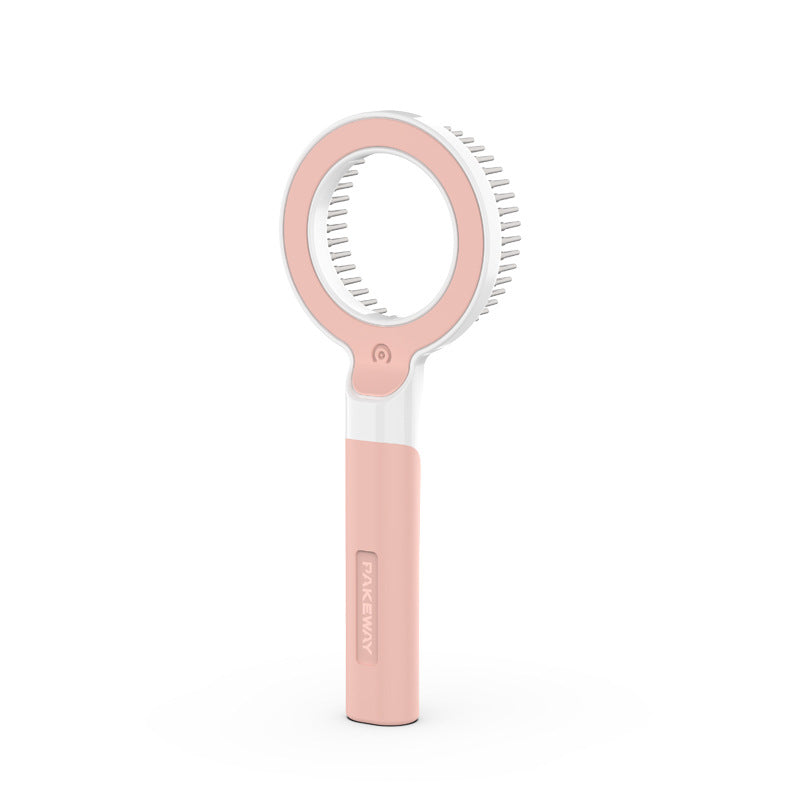 Dog and cat hair comb for removing loose fur and dirt buildup