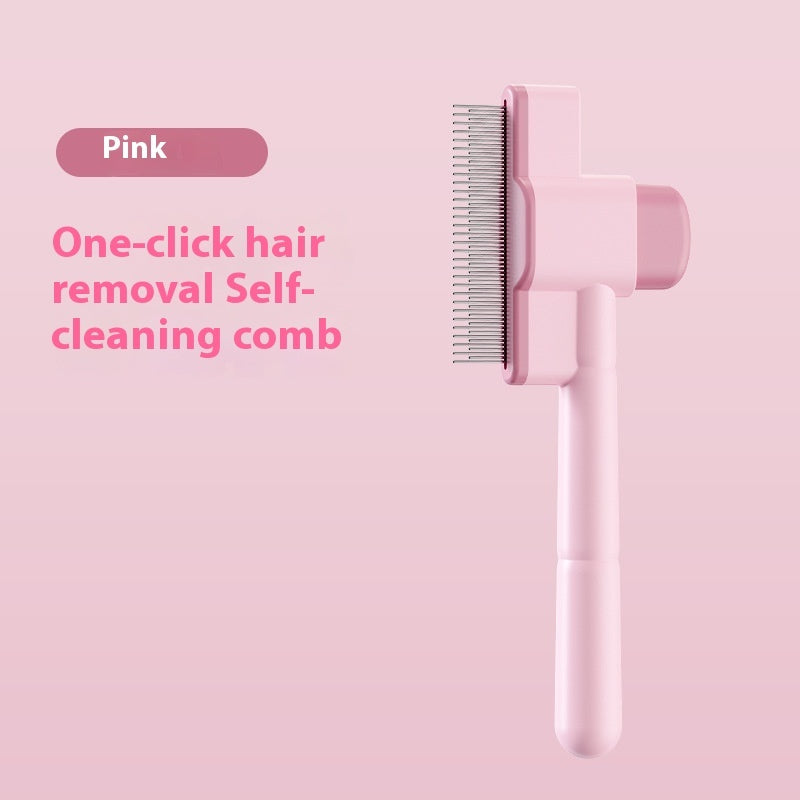 Dog fur cleaning comb with dense teeth for flea control