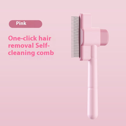 Dog fur cleaning comb with dense teeth for flea control