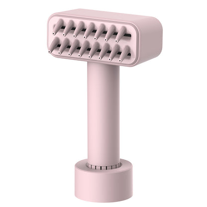 Electric grooming comb for dogs with flea cleaning and fur removal features