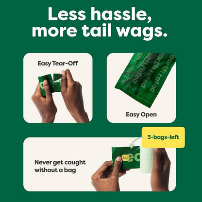 Heavy duty poop bags with strong tear resistant material for dog walks