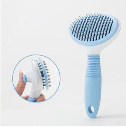 Slicker pet hair brush for reducing shedding and matting