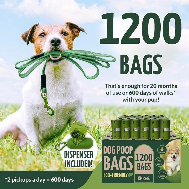 Biodegradable Dog Waste Bags - Green Oxidized Biodegradable Waste Disposal